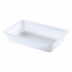 White flat tray - 345x230xH70 mm