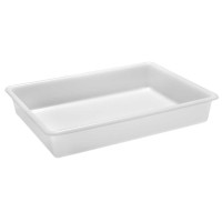 White flat tray - 545x400xH86 mm