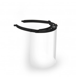 Visière de protection LIGHT - noire (50 pièces par carton)