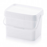 Rectangular bucket with lid - EE 22-395.295 - 22 L