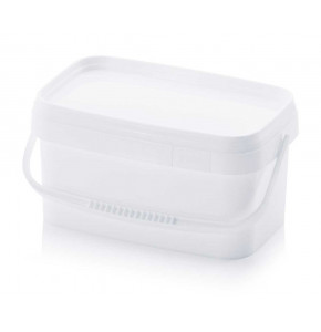Rectangular bucket with lid - EE 2.6-235-150 2.6 litres