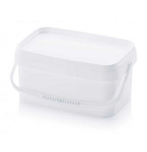 Seau rectangulaire avec couvercle - EE 3.2-250-169 3.2 litres