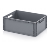 Solid Euro container with open handles EG64/22 - 600 x 400 x 220 mm - 2nd choice