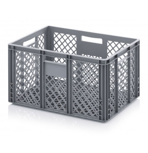 Bac ajouré euro-norme BA6320 - 600 x 400 x 320 mm-Poignées ouvertes