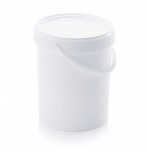 Seau rond avec couvercle et anse - ER 15.9-293+D - 15.9 litres