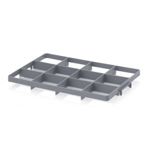 Box inserts for 60 x 40 cm Euro containers - SBA 12 - Bottom