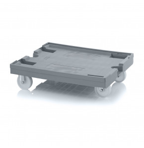 Chariot bac 800 x 600 roulettes polyamide - RO 86 PA