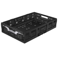 Foldable crate with active lock system - 26 L