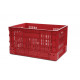Perforated Euro plastic containers red - 600x400xH330 mm