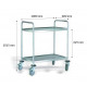 2 shelf monobloc stainless steel cart - 1080 x 680 x H1015 mm