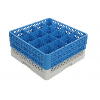 Dishwasher glass rack with 16 compartments - Height 19,5 cm