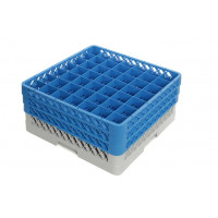 Glassware storage crate with 49 compartments - Height 19,5 cm