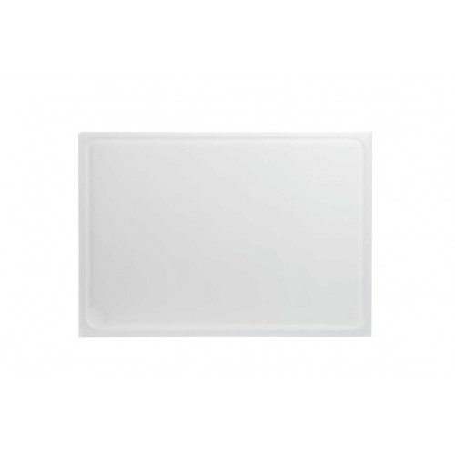 DESTOCKAGE - Planche PEHD 500 - blanc - rigole - poche - pieds - coins droits - 50X35X2 cm 