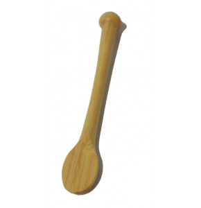 Boxwood mustard spatula - L.9 cm 