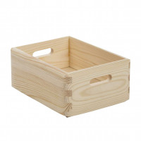 Caisse en bois - 30x20xH7 cm - parois pleines
