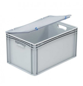 Euro containers with integrated lid