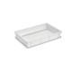 Bac alimentaire plein 60x40x10 cm - 20L - PEHD blanc
