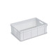 Bac alimentaire plein 60x40x19 cm - 45L PEHD blanc
