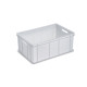 Bac alimentaire plein 60x40x24 cm - 50L PEHD blanc