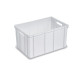 Bac alimentaire plein 60x40x32 cm - 60L PEHD blanc