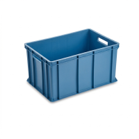 Full food container 60x40x32 cm – 60L blue HDPE