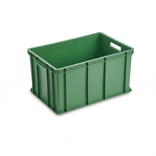 Bac alimentaire plein 60x40x32 cm - 60L PEHD vert