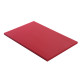 Red HDPE500 board - 45x30x1.25 cm