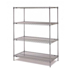 Epoxy-coated steel shelving system